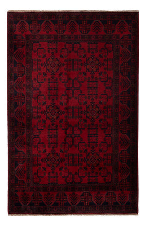 Afghaans tapijt - Kunduz - 201 x 129 cm - donkerrood