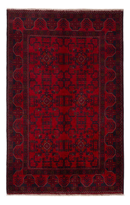 Afghaans tapijt - Kunduz - 201 x 126 cm - donkerrood