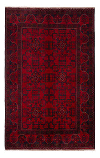 Afghaans tapijt - Kunduz - 201 x 126 cm - donkerrood