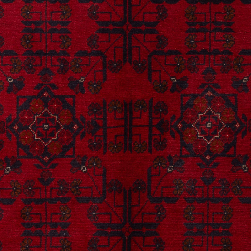 Afghaans tapijt - Kunduz - 201 x 126 cm - donkerrood