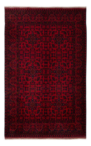 Afghaans tapijt - Kunduz - 200 x 127 cm - donkerrood