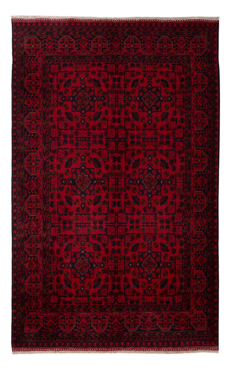 Afghaans tapijt - Kunduz - 200 x 127 cm - donkerrood