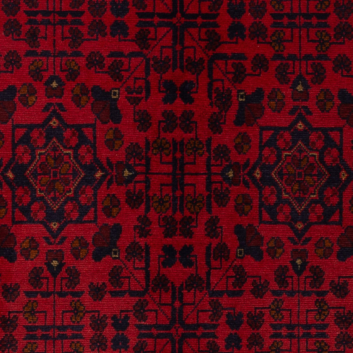 Afghaans tapijt - Kunduz - 200 x 127 cm - donkerrood