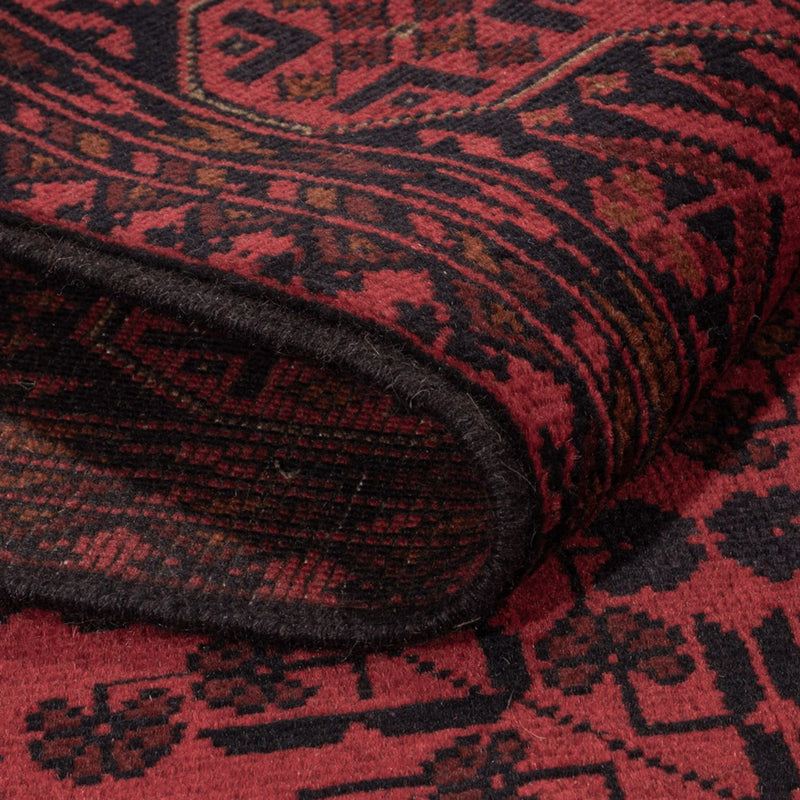 Afghaans tapijt - Kunduz - 200 x 127 cm - donkerrood