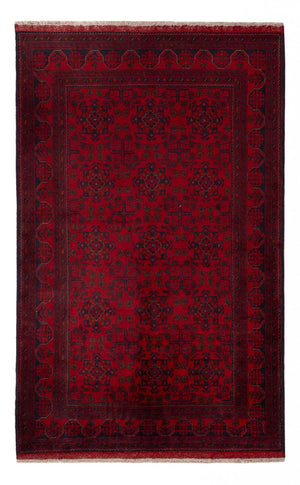 Afghaans tapijt - Kunduz - 195 x 123 cm - donkerrood
