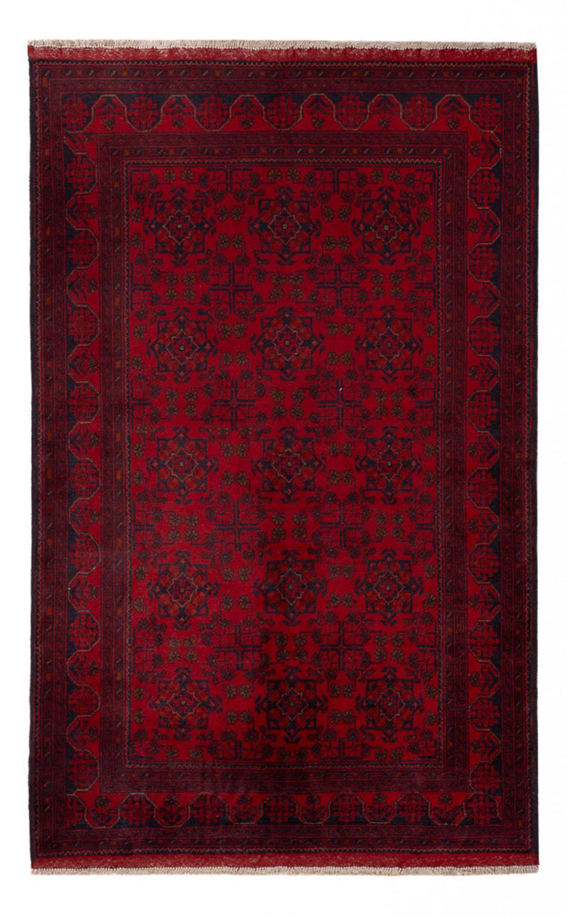 Afghaans tapijt - Kunduz - 195 x 123 cm - donkerrood
