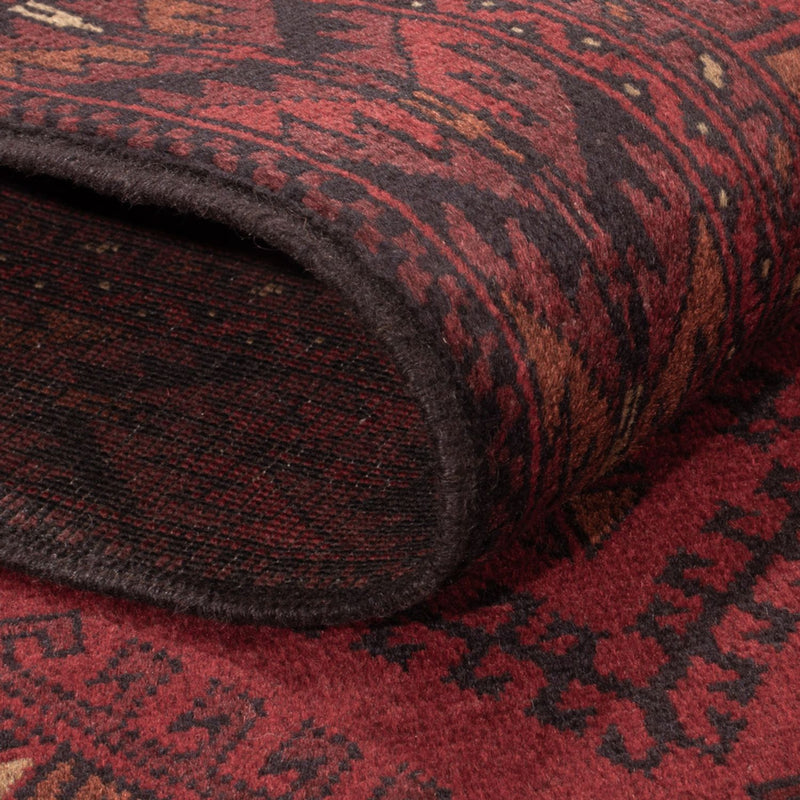 Afghaans tapijt - Kunduz - 195 x 125 cm - donkerrood