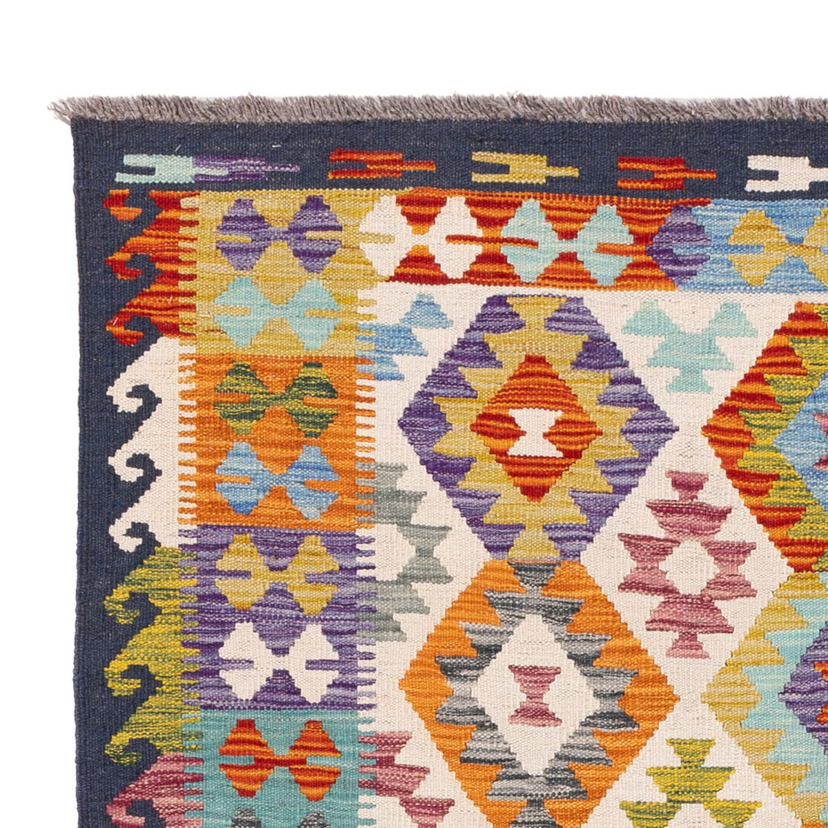 Kelim tapijt - Splash - 174 x 127 cm - veelkleurig