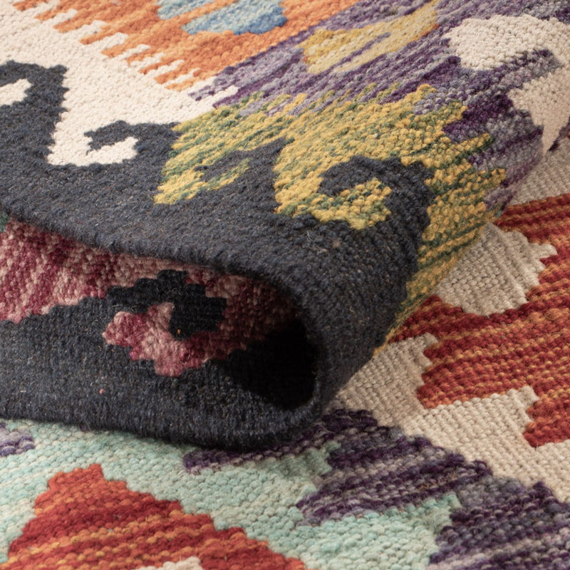 Kelim tapijt - Splash - 174 x 127 cm - veelkleurig