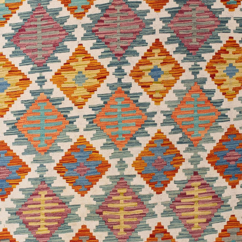 Kelim tapijt - Splash - 298 x 198 cm - veelkleurig