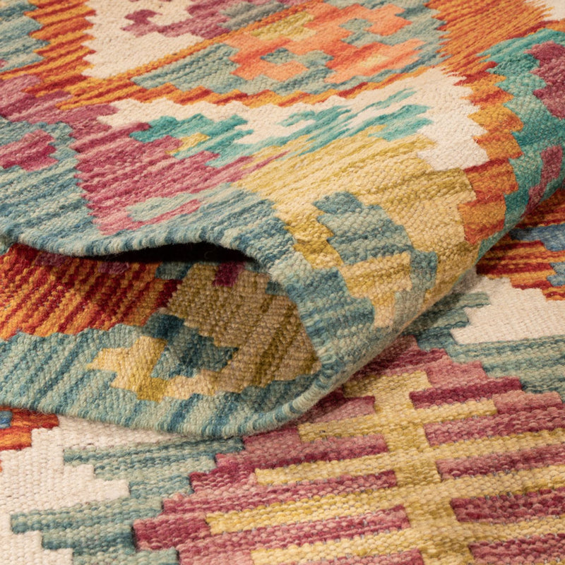 Kelim tapijt - Splash - 298 x 198 cm - veelkleurig
