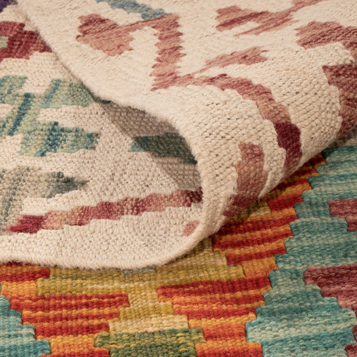 Kelim tapijt - Splash - 298 x 202 cm - veelkleurig