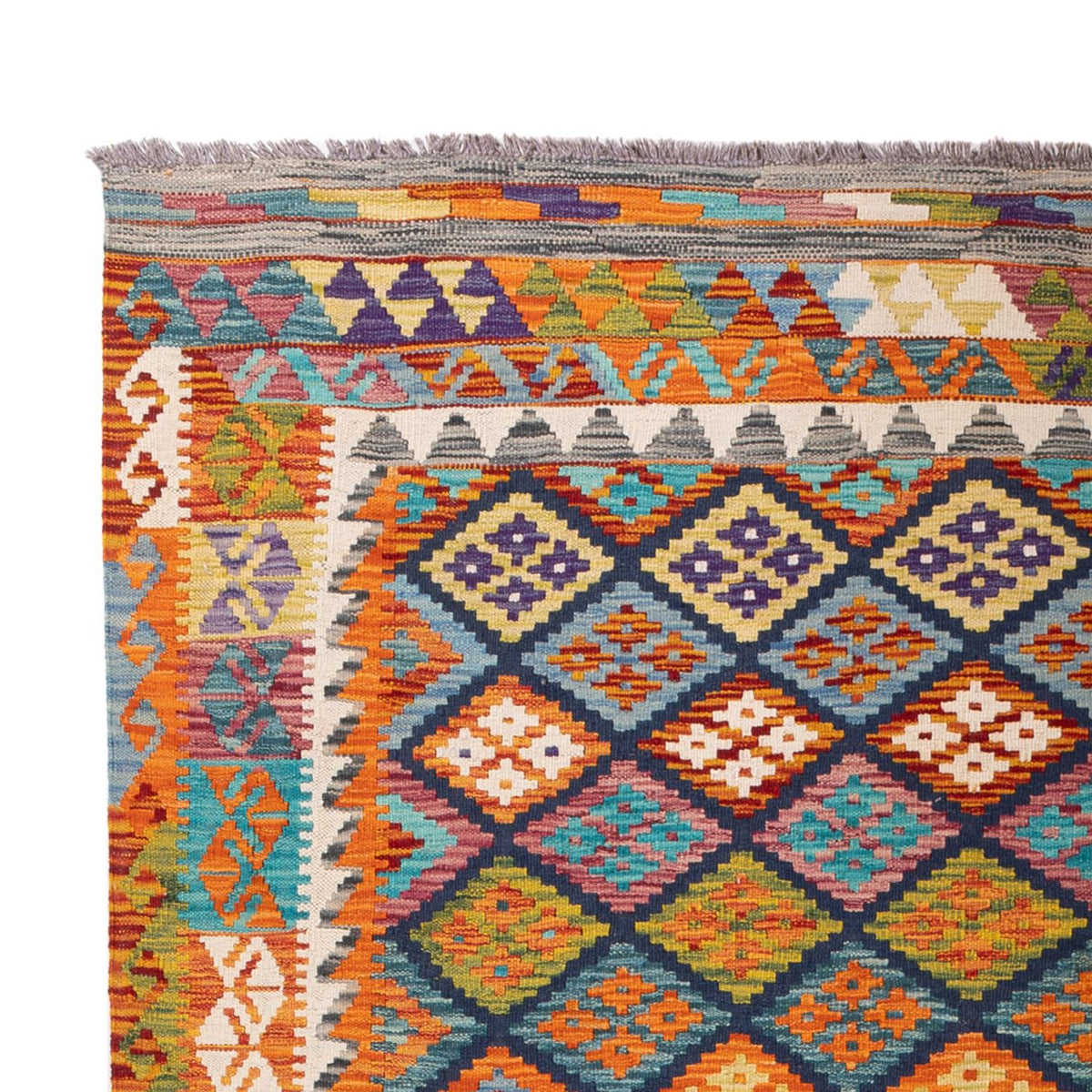 Kelim tapijt - Splash - 290 x 199 cm - veelkleurig