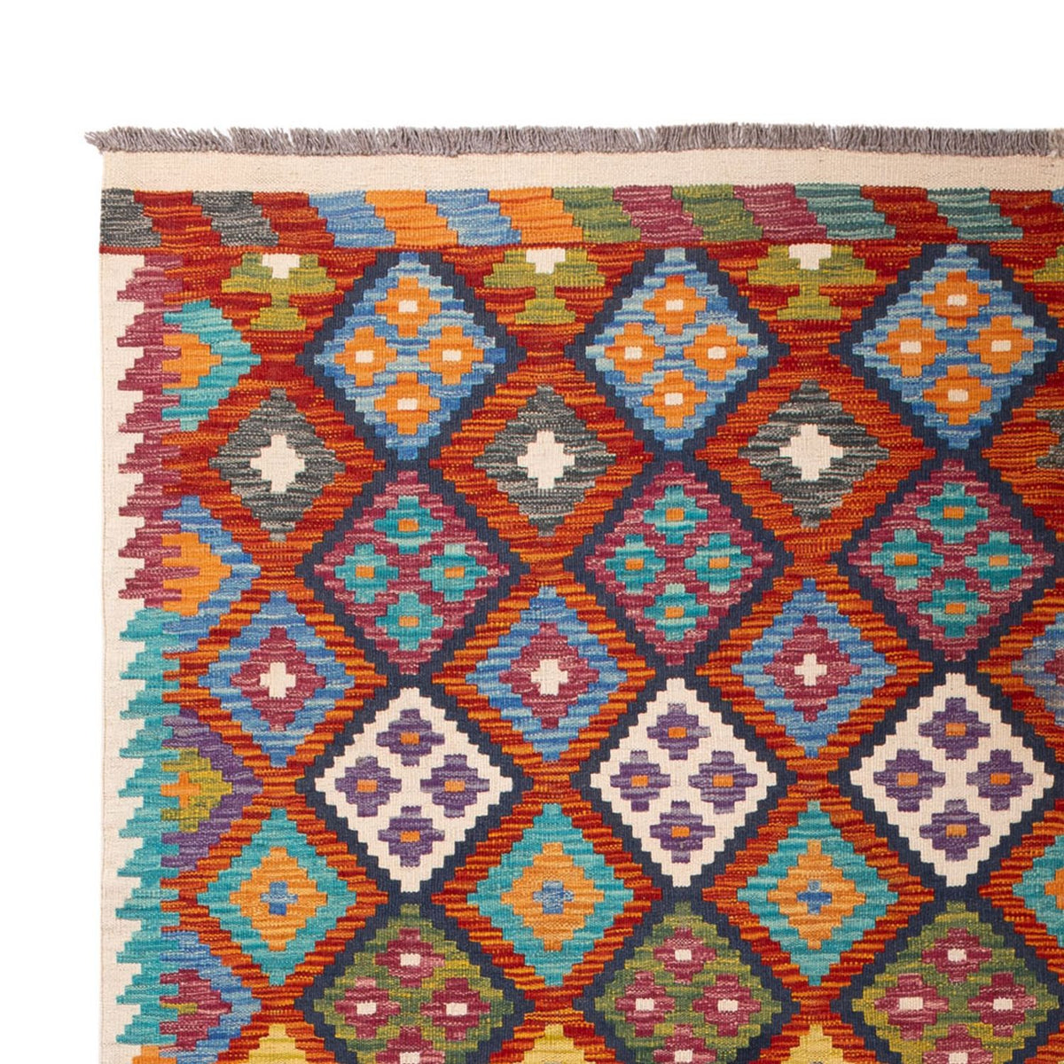 Kelim tapijt - Splash - 293 x 210 cm - veelkleurig
