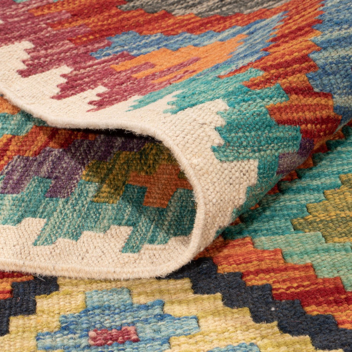 Kelim tapijt - Splash - 293 x 210 cm - veelkleurig