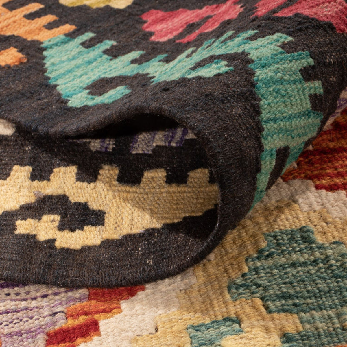 Kelim tapijt - Splash - 295 x 204 cm - veelkleurig