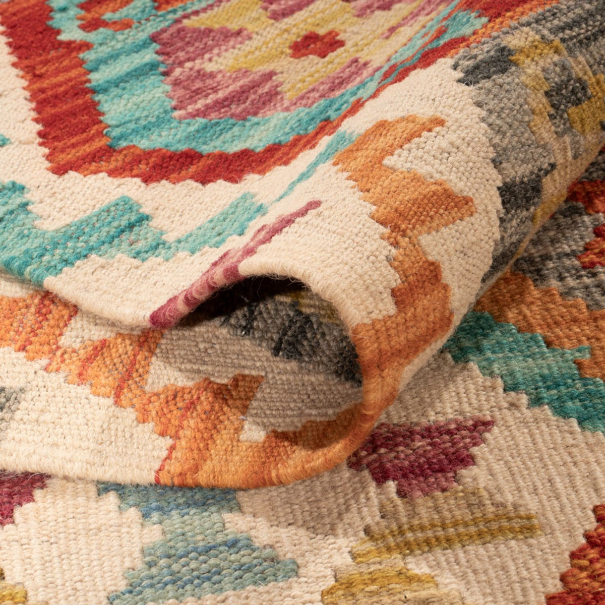 Kelim tapijt - Splash - 294 x 210 cm - veelkleurig