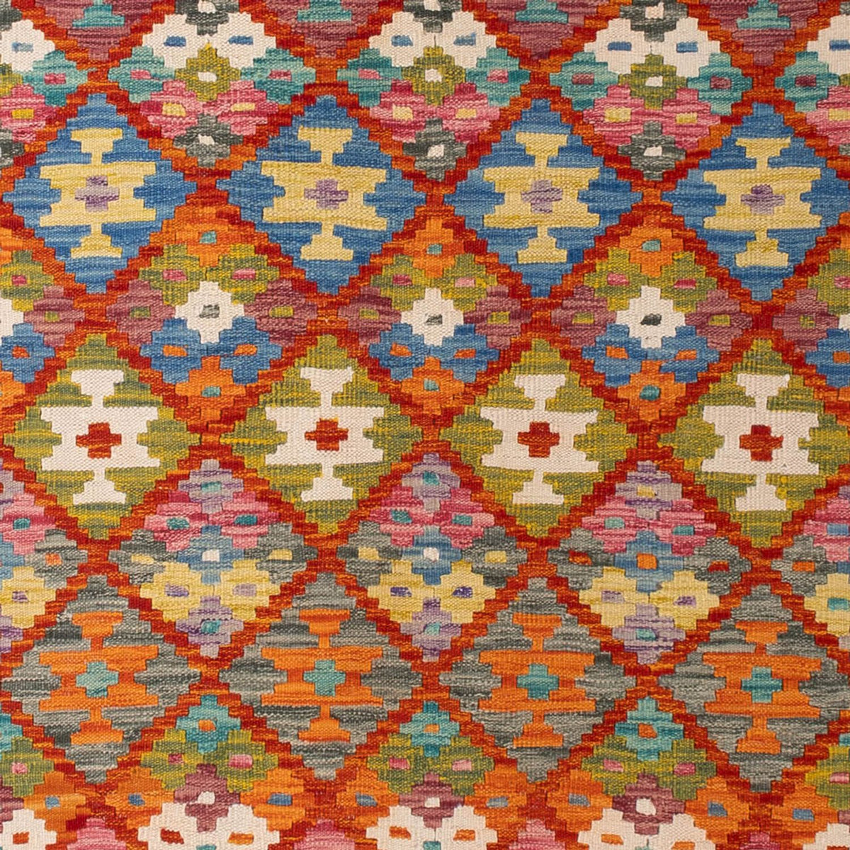 Kelim tapijt - Splash - 293 x 210 cm - veelkleurig