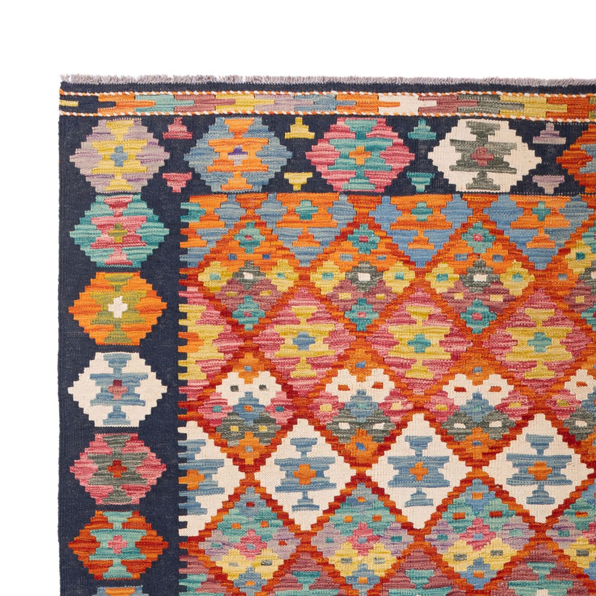 Kelim tapijt - Splash - 293 x 210 cm - veelkleurig