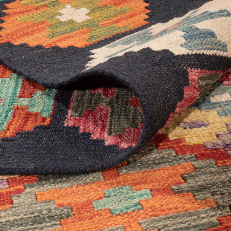 Kelim tapijt - Splash - 293 x 210 cm - veelkleurig