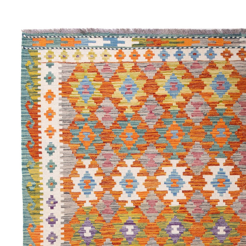 Kelim tapijt - Splash - 298 x 206 cm - veelkleurig