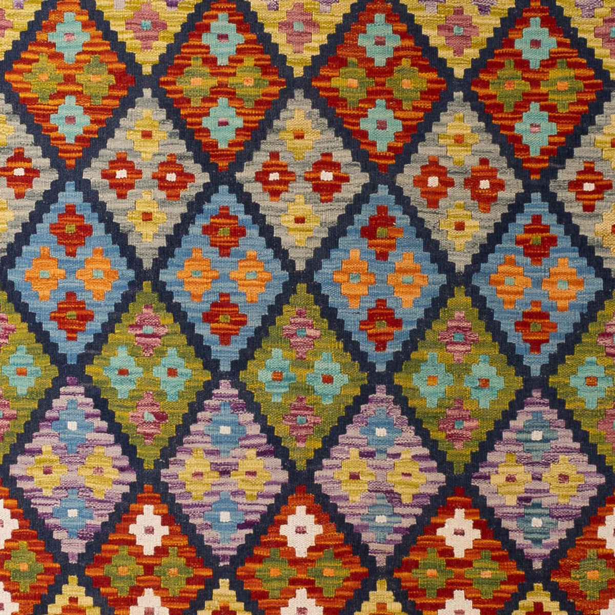 Kelim tapijt - Splash - 304 x 207 cm - veelkleurig