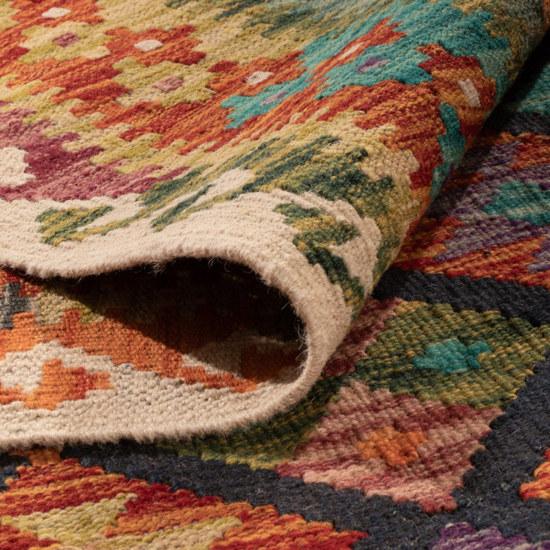 Kelim tapijt - Splash - 295 x 207 cm - veelkleurig