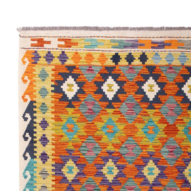 Kelim tapijt - Splash - 290 x 200 cm - veelkleurig