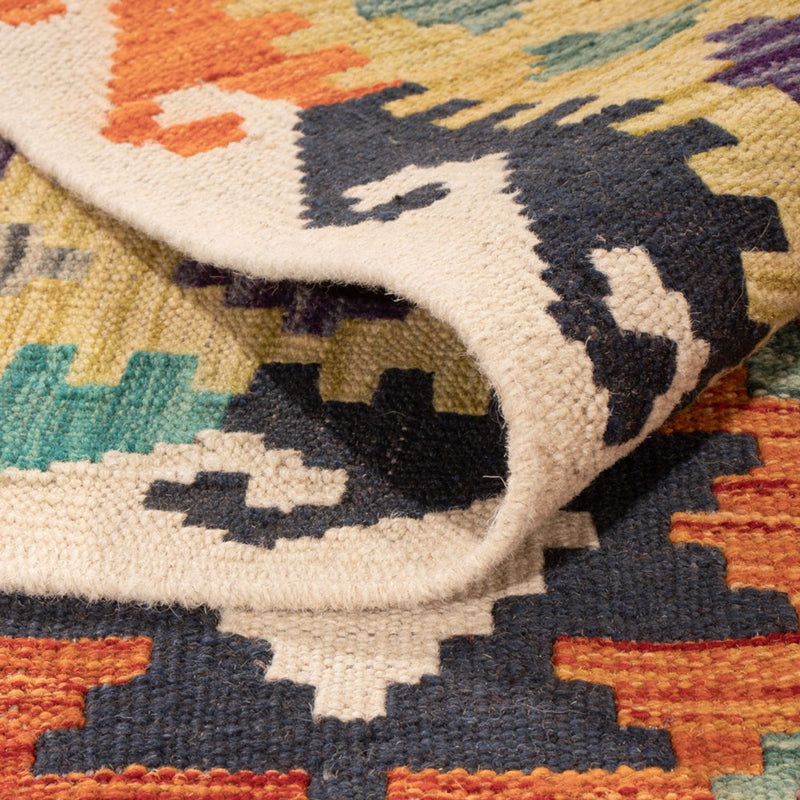Kelim tapijt - Splash - 290 x 200 cm - veelkleurig