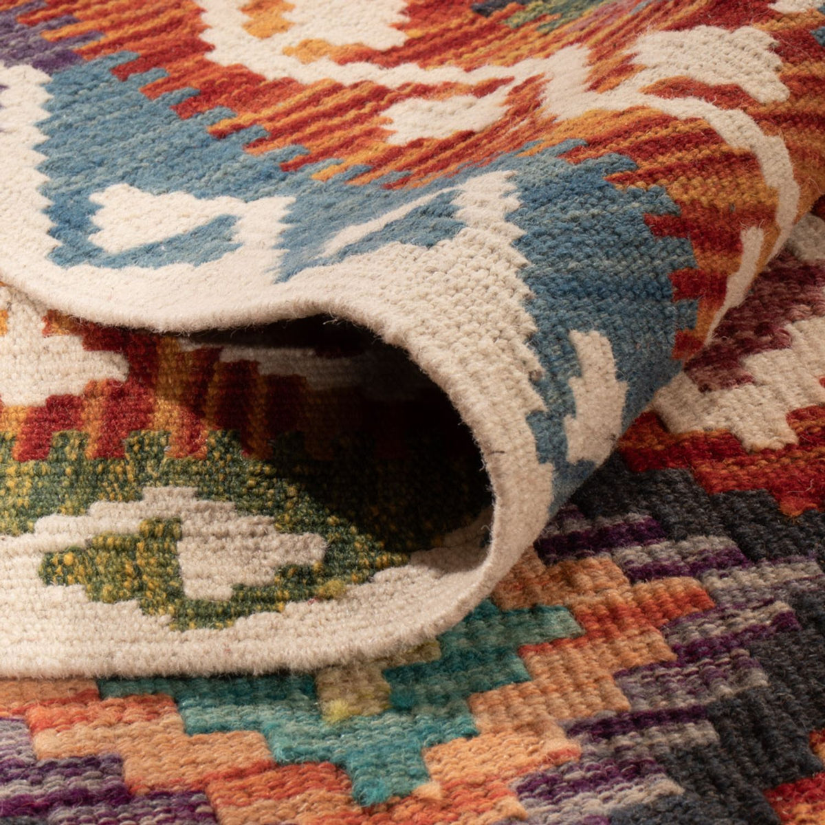 Kelim tapijt - Splash - 282 x 201 cm - veelkleurig