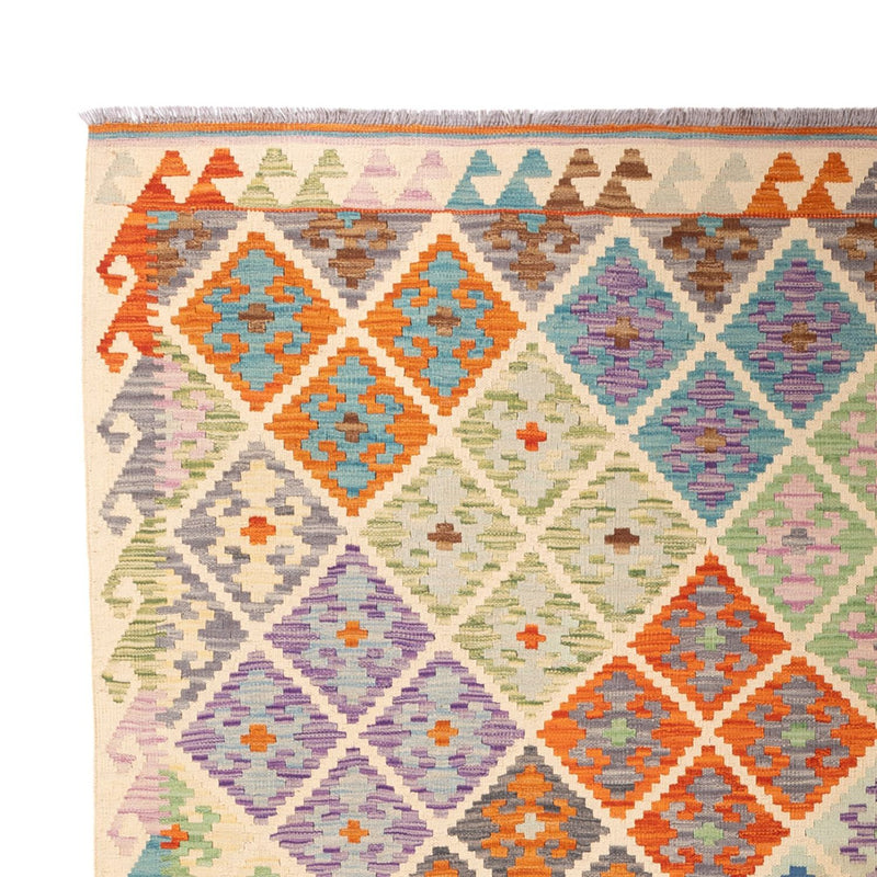 Kelim tapijt - Splash - 303 x 210 cm - veelkleurig