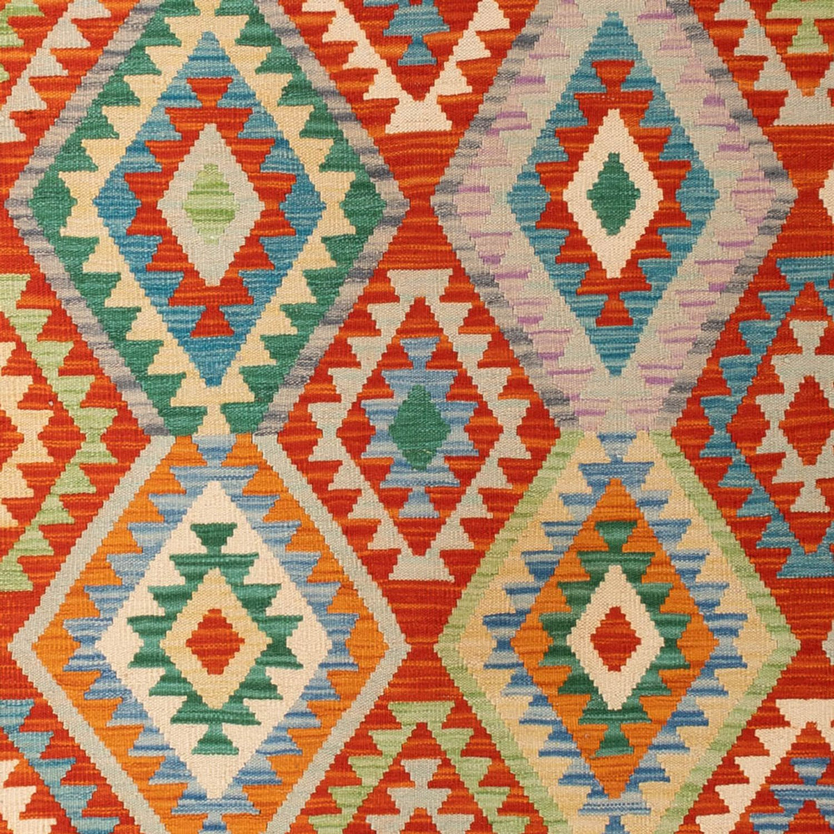 Kelim tapijt - Splash - 295 x 207 cm - veelkleurig