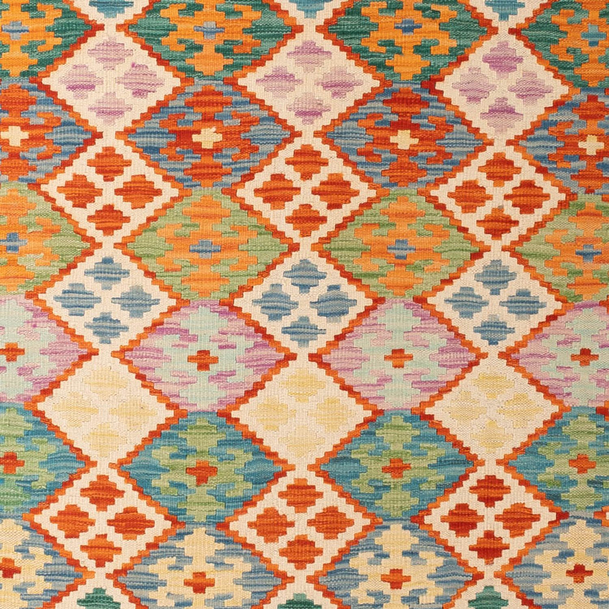 Kelim tapijt - Splash - 306 x 201 cm - veelkleurig