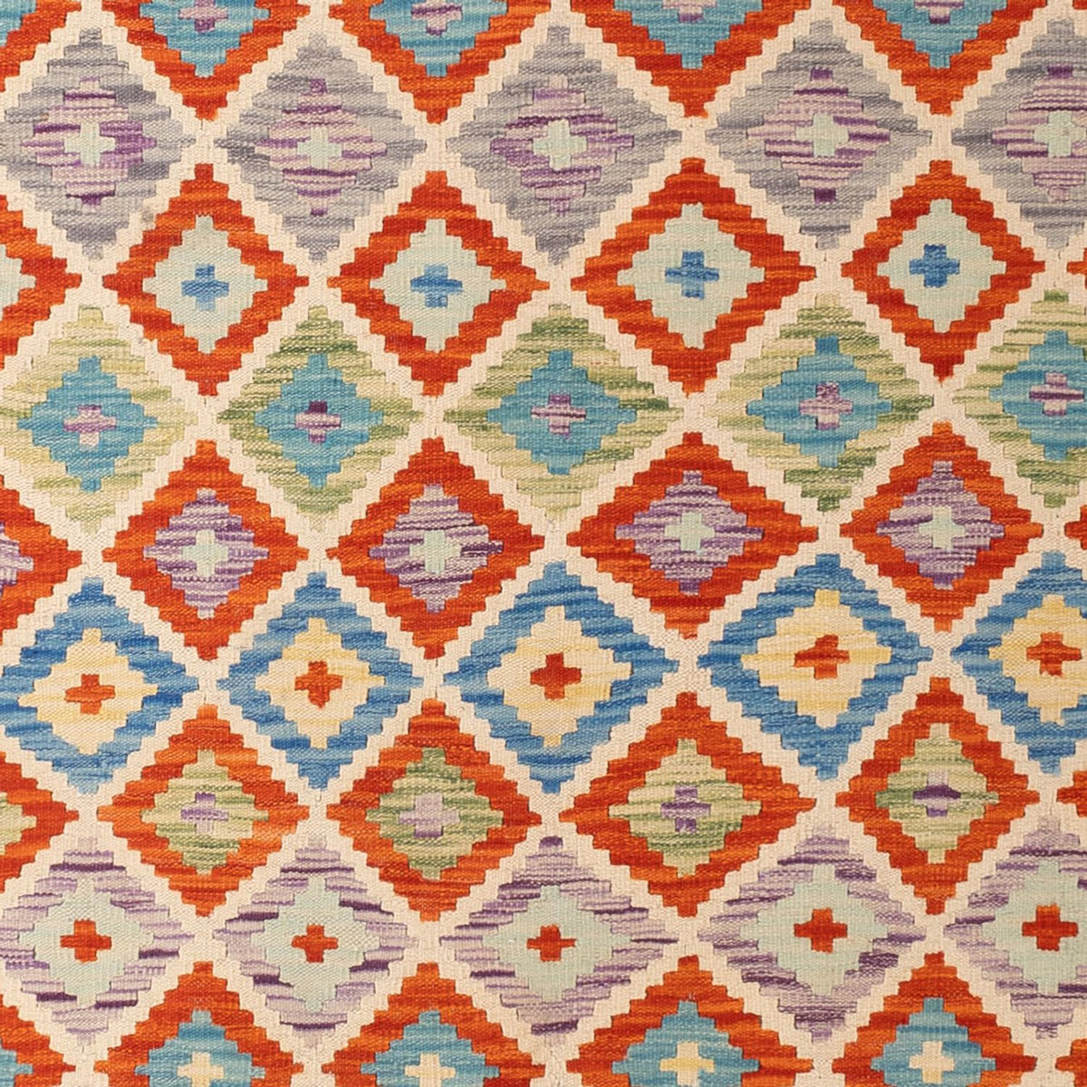 Kelim tapijt - Splash - 298 x 208 cm - veelkleurig