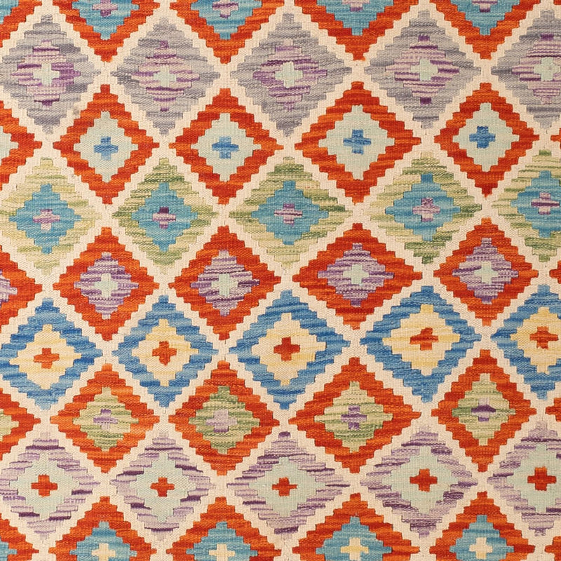 Kelim tapijt - Splash - 298 x 208 cm - veelkleurig
