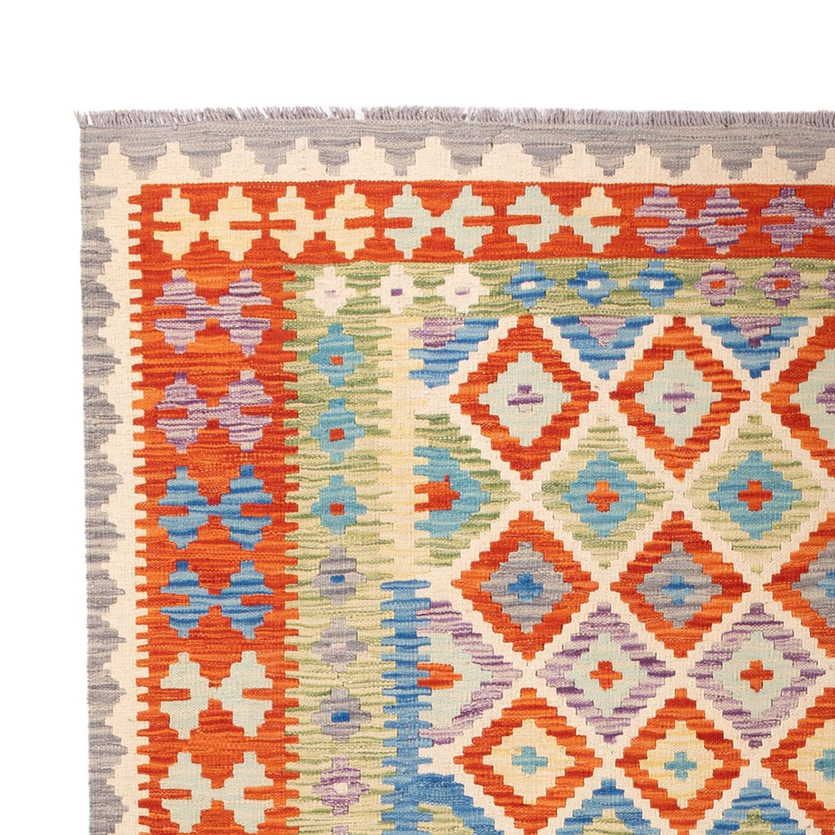 Kelim tapijt - Splash - 298 x 208 cm - veelkleurig