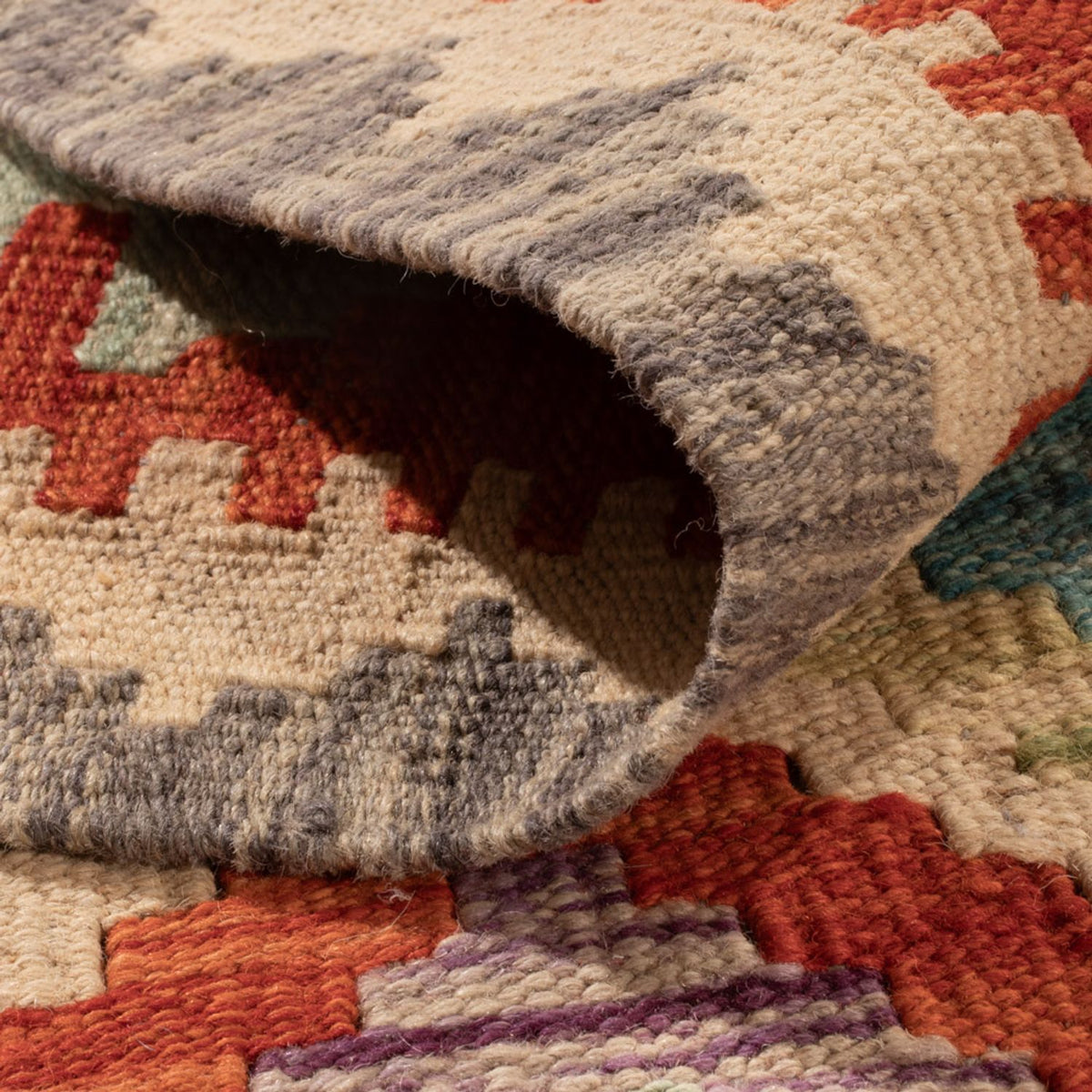 Kelim tapijt - Splash - 298 x 208 cm - veelkleurig