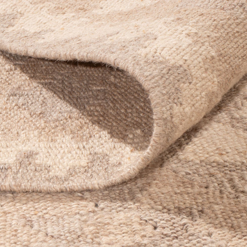 Kelim tapijt - Splash - 301 x 210 cm - lichtgrijs