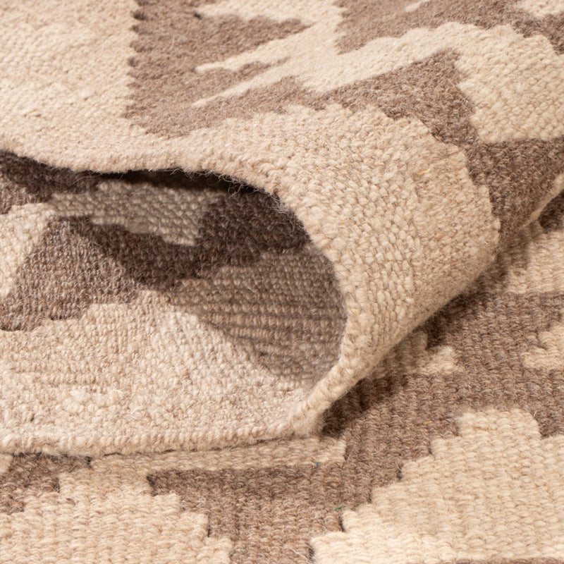 Kelim tapijt - Splash - 287 x 202 cm - lichtgrijs