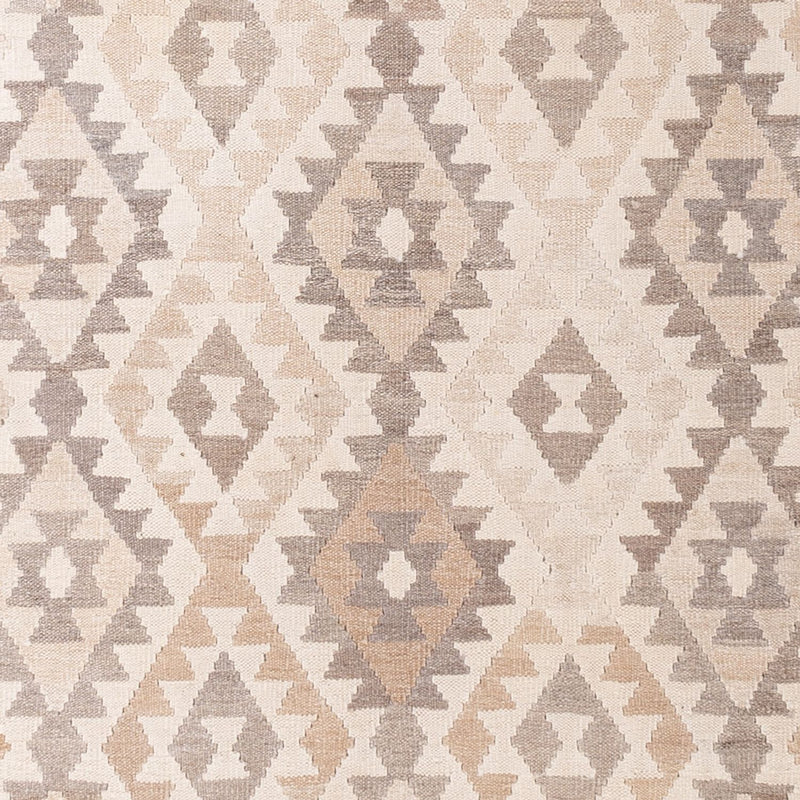 Kelim tapijt - Splash - 291 x 207 cm - lichtgrijs