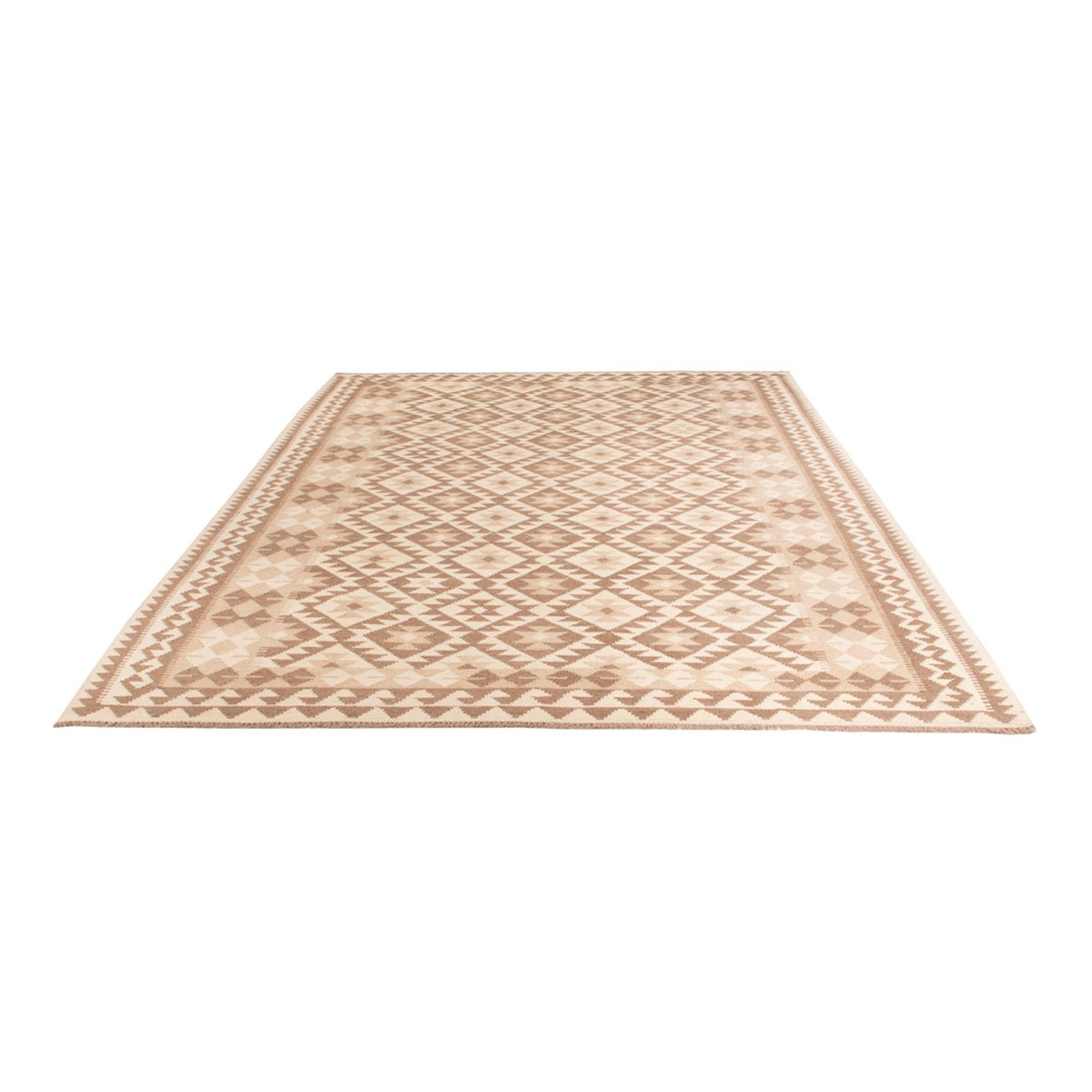 Kelim tapijt - Splash - 299 x 207 cm - lichtgrijs