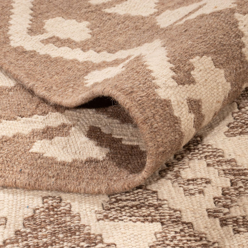 Kelim tapijt - Splash - 301 x 206 cm - lichtgrijs