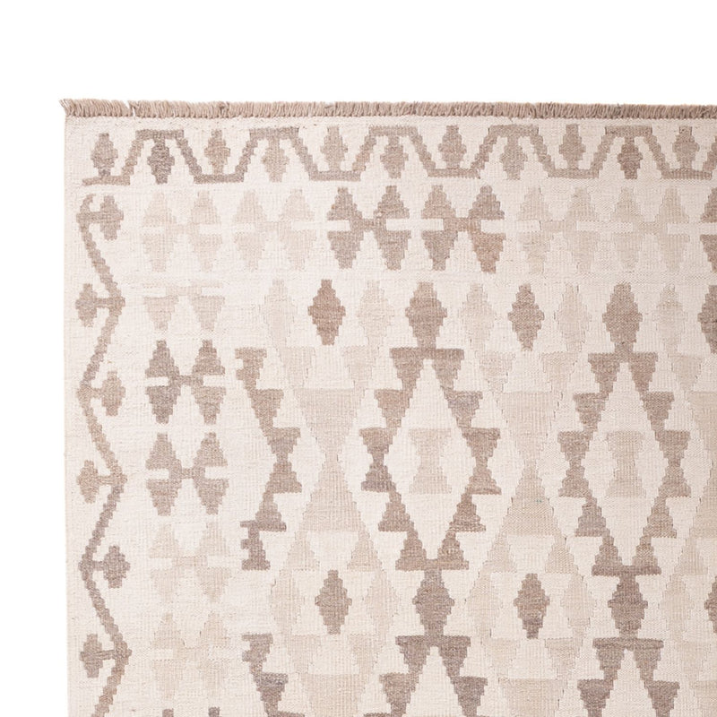 Kelim tapijt - Splash - 300 x 200 cm - lichtgrijs