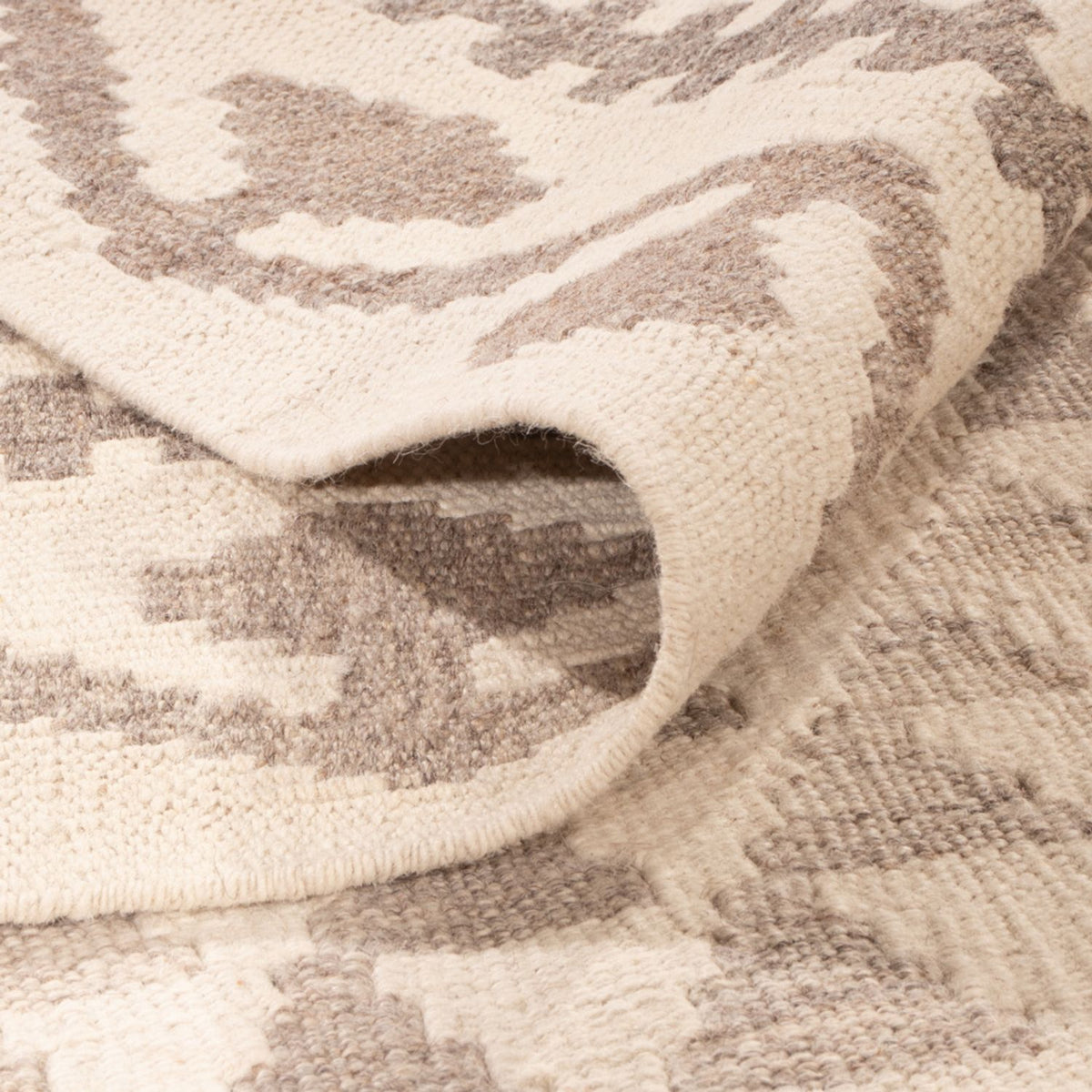 Kelim tapijt - Splash - 294 x 208 cm - grijs