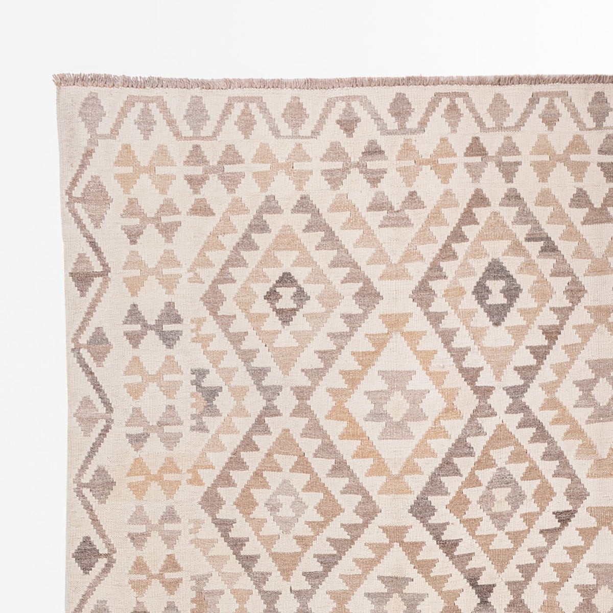 Kelim tapijt - Splash - 290 x 199 cm - grijs