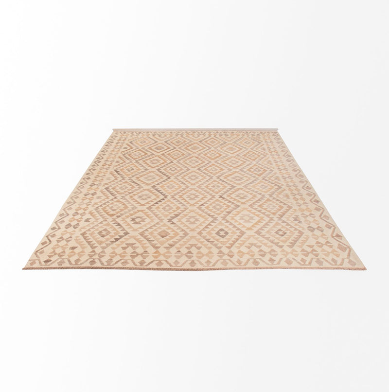 Kelim tapijt - Splash - 290 x 199 cm - grijs