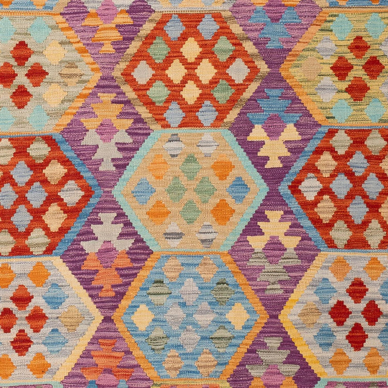 Kelim tapijt - Splash - 313 x 206 cm - veelkleurig