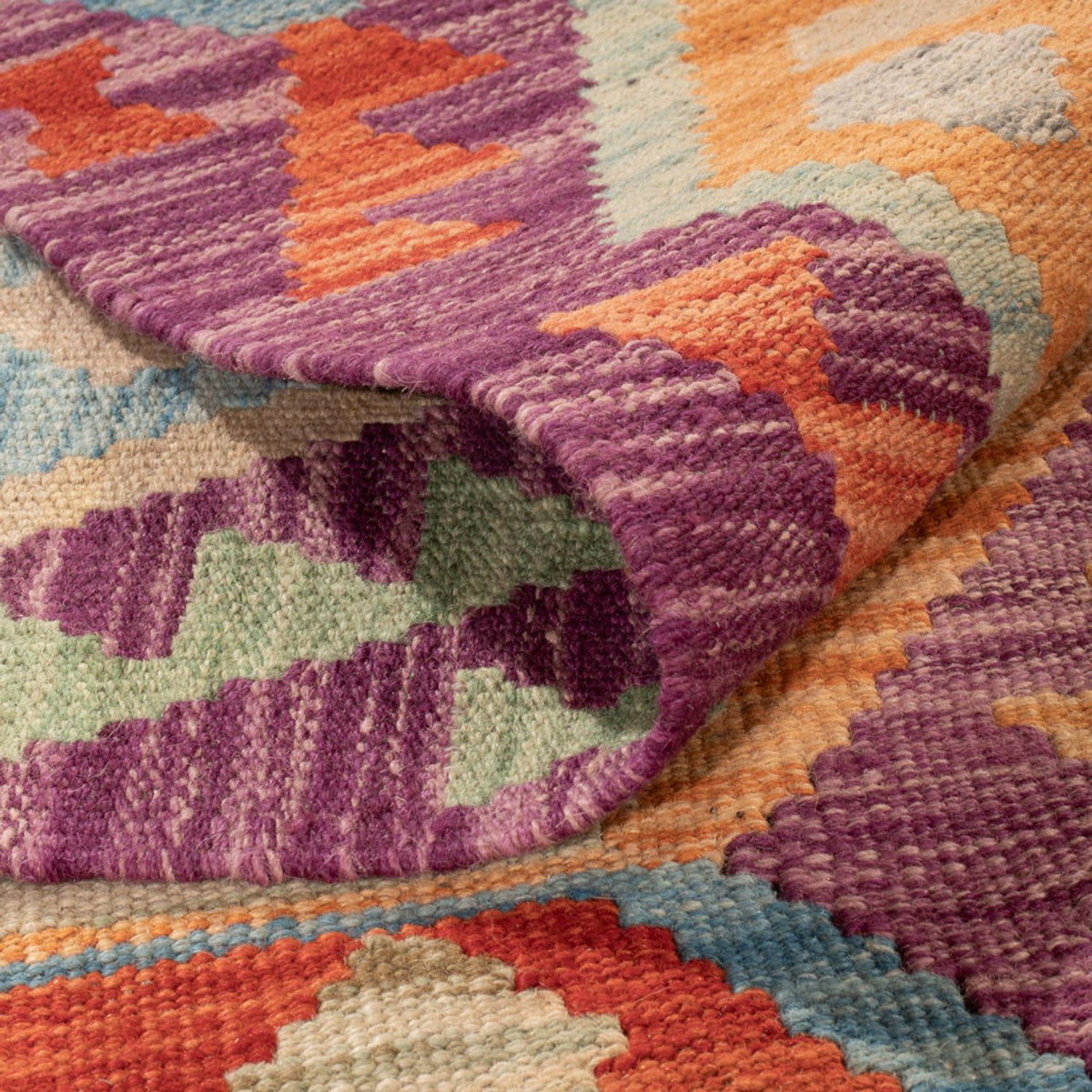 Kelim tapijt - Splash - 313 x 206 cm - veelkleurig