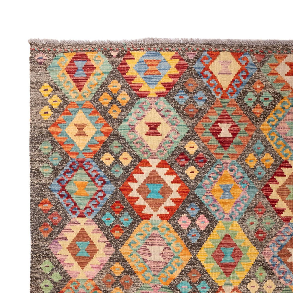 Kelim tapijt - Splash - 304 x 211 cm - veelkleurig