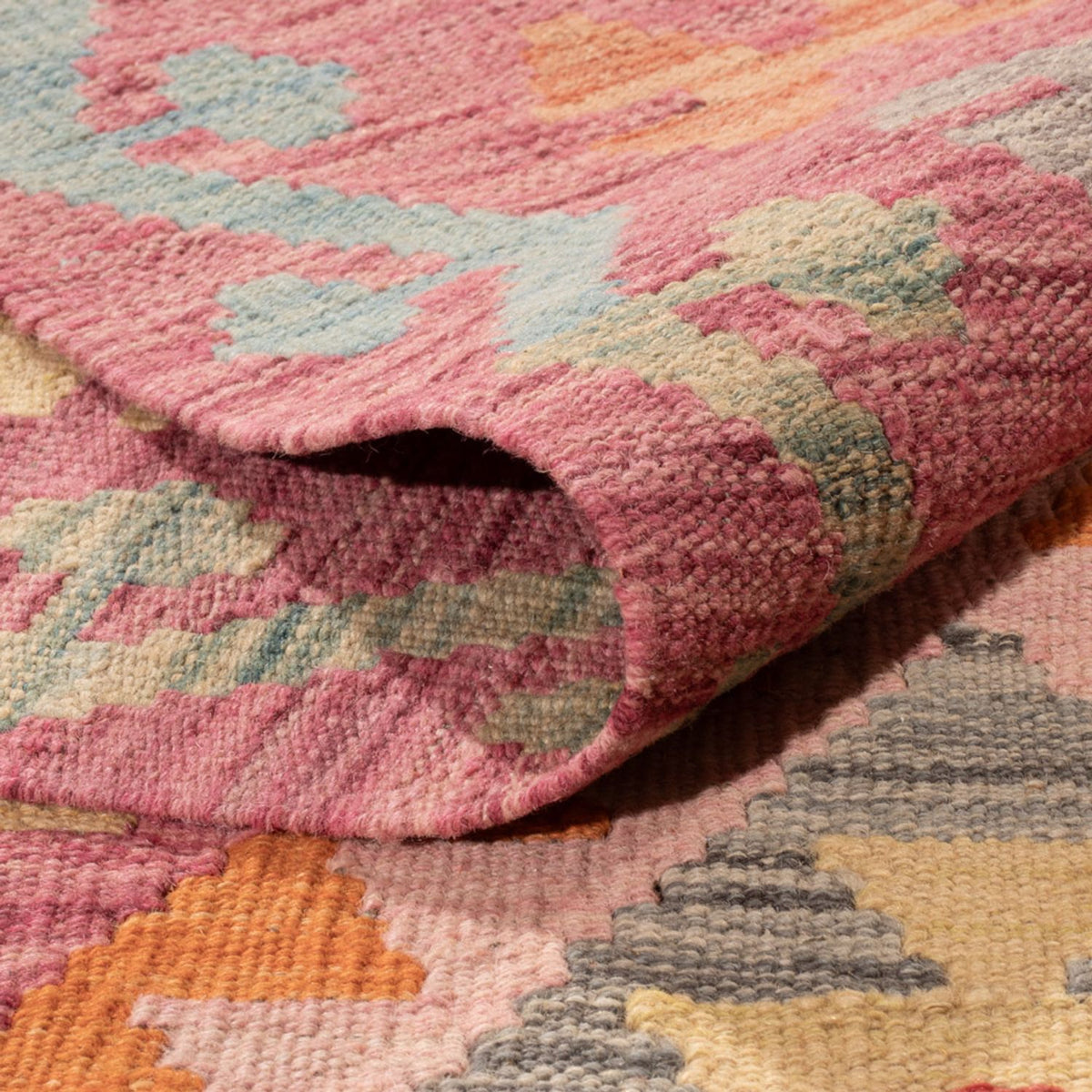 Kelim tapijt - Splash - 297 x 194 cm - veelkleurig